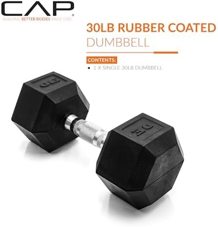 CAP Barbell Coated Hex Dumbbell Weight | Multiple Options - Image 2