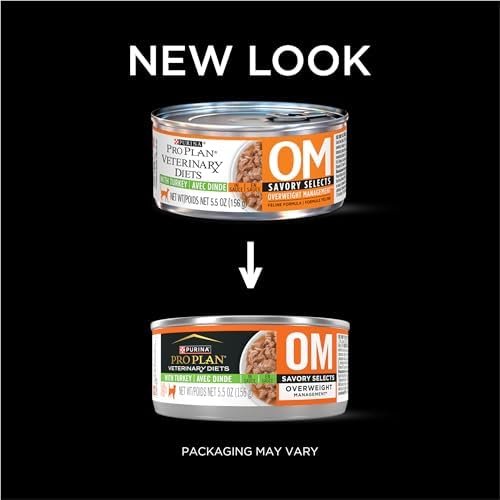 Purina Pro Plan Veterinary Diets OM Overweight Management Savory Selects With Turkey Feline Formula Wet Cat Food - (Pack of 24) 5.5 oz. Cans - Image 2