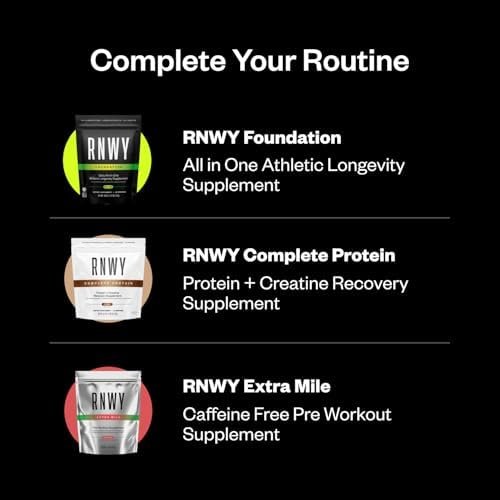 RNWY Chocolate Protein Powder Sour Watermelon Extra Mile Stim Free Preworkout Powder Bundle, 25g Vegan Protein, 5g Creatine Monohydrate Powder, 150mg Digestive Enzymes, 6g L-Citrulline - Image 2
