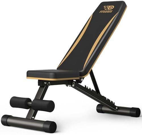 Adjustable Weight Bench – Heavy-Duty Foldable Workout Bench for Home Gym, 660 LBS Capacity, Incline & Decline, Multi-Position Strength Training Bench, Compact Storage