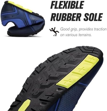 Men's Hike Barefoot Shoes | Wide Toe Box Minimalist Shoes for Gym Workout | Grounded Footwear Cross-Trainer Athletic Sneakers - Image 4