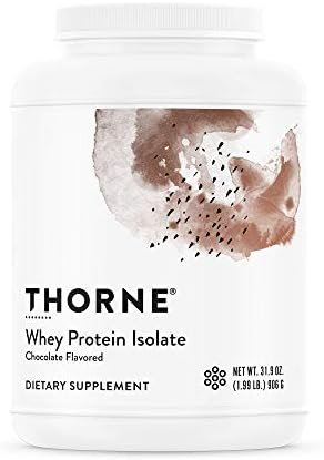 THORNE – Whey Protein Isolate – 21 Grams of Easy-to-Digest Whey Protein Powder – NSF Certified for Sport – Chocolate – 31.9 Ounces – 30 Servings