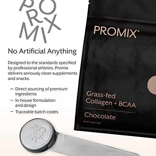 Promix Collagen Peptides and BCAA, Chocolate, 2.5lb Bulk - Hydrolyzed Collagen Protein Promotes Healthy Skin, Bones, Joints & Recovery Support - Add to Shakes, Smoothies, Beverages & Baking recipes. - Image 6