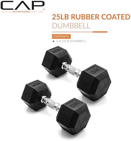 CAP Barbell Coated Dumbbell Weight | Multiple Options Pairs & Sets - Image 2