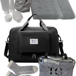 Gym Bag for Women Men With Shoes Compartment, Sports Duffle Bag tote Bag Small Carry on Weekender Overnight Bag Workout, Pregnancy gifts. Baby shower gifts.