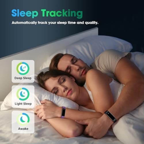Fitness Tracker Watch with Heart Rate Monitor, Step Counter Activity Tracker with Pedometer & Sleep Monitor, Calories, Step Tracking for Women Men Compatible with Android iOS - Image 4