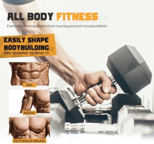 Portzon Weights Dumbbells Pink Colors Compatible with Set of 2 Neoprene/Rubber Dumbbells,1-15 LB, Anti-Slip, Anti-roll, Hex Shape - Image 4