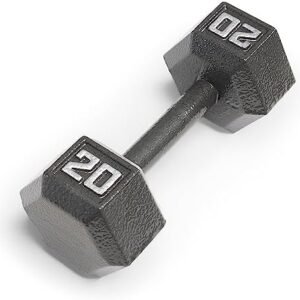 Marcy Cast Iron Hex Dumbbells Collection - Available size from 3-lb to 100-lb, SOLD INDIVIDUALLY