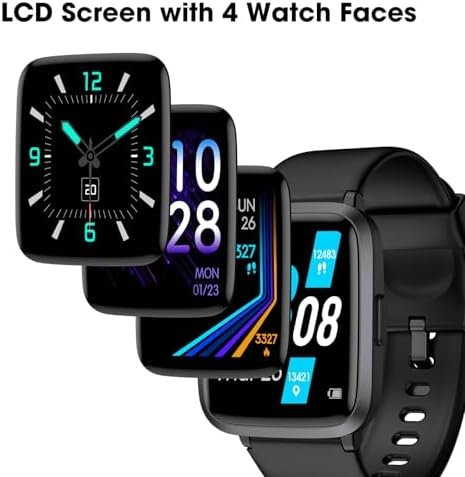 Fitness Tracker Watch, Step Tracker with Heart Rate, Blood Oxygen Sleep Monitor, 5ATM Waterproof Pedometer, Step Calorie Counter, Health Fitness Watch for Sports, Activity Tracker for Women Men - Image 7