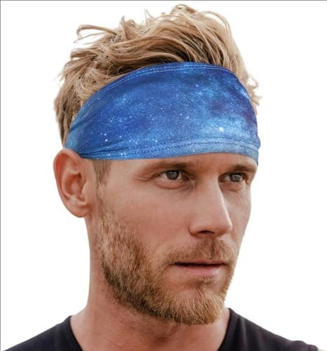 Mens Sweat Bands – Sport Headbands for Men – Workout Headbands for Women – Running Headband -Tennis Athletic Sweatband
