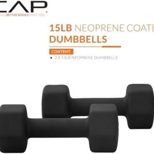 CAP Barbell Neoprene Dumbbell Weights Pairs & Sets | Multiple Colors