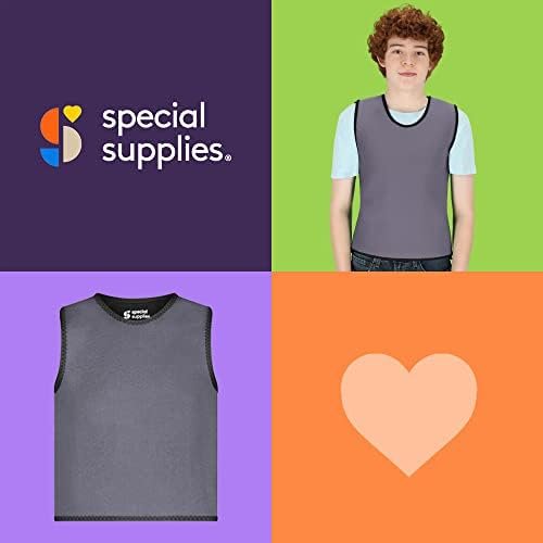 Special Supplies Sensory Compression Vest Deep Pressure Comfort (Grey, Large) - Image 5