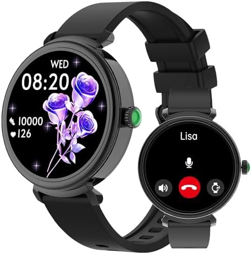 Smart Watches for Women, (Answer/Make Call) Smartwatch for iPhone/Android Phone, with Blood Oxygen, Heart Rate, Stress and Sleep Monitor, IP68 Waterproof 100+ Sport Modes Activity Fitness Tracker