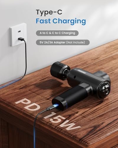 RENPHO Thermacool Massage Gun Deep Tissue with Heat and Cold Head, Mothers Day Gifts, FSA HSA Eligible, Handheld Muscle Massager with Carry Case, Body Masajeador for Men Women Athletes, Active - Image 6