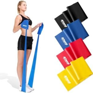 Exercise Bands for Physical Therapy | Resistance Band for Fitness, Yoga, Pilates | Long Resistance Bands for Working Out | Elastic Band for Exercise | Stretch Band
