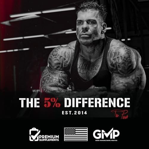 5% Nutrition Rich Piana Kill It Pre Workout Powder w/Creatine, Caffeine, Beta Alanine, Hydroprime Glycerol for Pump, Strength, Endurance | 14.25 oz, 40 Srvgs (Fruit Punch) - Image 7