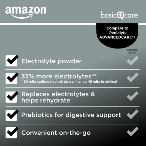 Amazon Basic Care Advantage Care Electrolyte Powder Packets for Rehydration, Berry Frost, 6 Count - Image 3