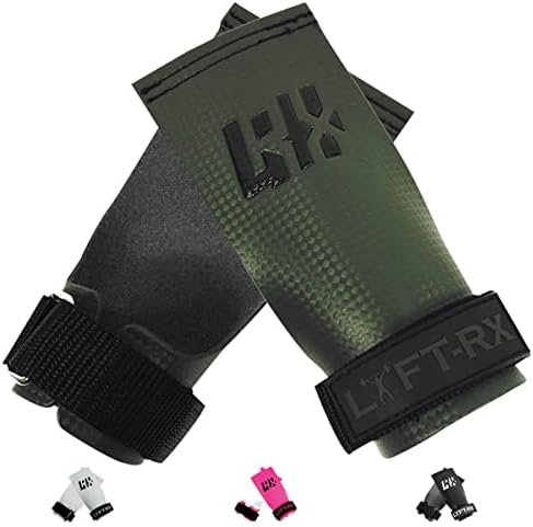 Carbon Fiber Hand Grips for Weightlifting, Cross Training, Pullup, Muscle Ups – No Hole Fingerless Grip, Gymnastics Fit, Men/Women Lift Gloves, Protects Palms & Enhances Grip