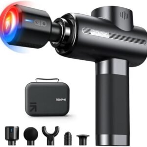 RENPHO Thermacool Massage Gun Deep Tissue with Heat and Cold Head, Mothers Day Gifts, FSA HSA Eligible, Handheld Muscle Massager with Carry Case, Body Masajeador for Men Women Athletes, Active