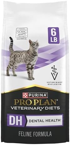Purina Pro Plan Veterinary Diets DH Dental Health Feline Formula Dry Cat Food – 6 lb. Bag