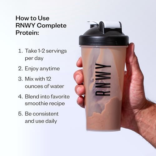 RNWY Chocolate Protein Powder Sour Watermelon Extra Mile Stim Free Preworkout Powder Bundle, 25g Vegan Protein, 5g Creatine Monohydrate Powder, 150mg Digestive Enzymes, 6g L-Citrulline - Image 4