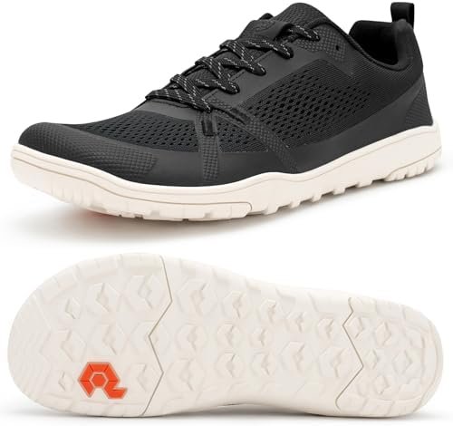 Pulltop Barefoot Trail Running Shoes for Men – Wide Toe Box | Zero Drop Sole | Minimalist Crossfit Training Shoes