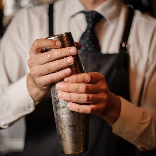 6 Pcs Cocktail Shakers Professional Bar Shaker Boston Shaker Set Martini Shakers Drink Mixer Shake for Drink Mixing 18 oz, 28 oz (Silver) - Image 5