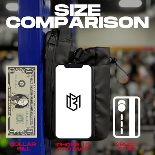 Magnetic Bottle Bag Sling Bag for Men and Women | Magnetic Gym Bag for Gym, Travel, Work, and Sports | Keep Your Items off the Dirty Gym Floor With Magnetic Attachment - Image 8