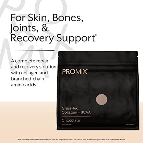 Promix Collagen Peptides and BCAA, Chocolate, 2.5lb Bulk - Hydrolyzed Collagen Protein Promotes Healthy Skin, Bones, Joints & Recovery Support - Add to Shakes, Smoothies, Beverages & Baking recipes. - Image 4