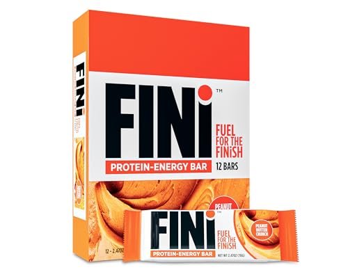 Biotest FINi Protein-Energy Bar – Fueled with Performance Sweetener (12 Count, Peanut Butter)