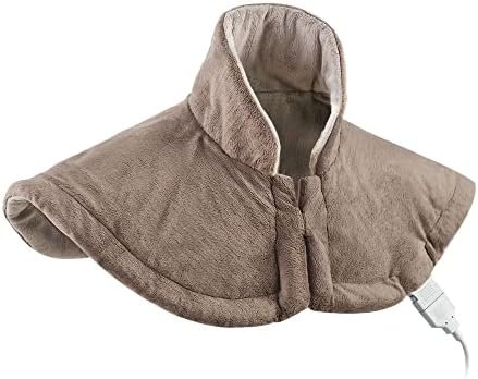 Heating Pad for/Shoulders/Neck/Back/Waist/AbdomenPain and Wrap Cramps Relief – Moist and Dry Heat Therapy with Auto-Off Electric Hot Heated Pad by GOQOTOMO-20 x25“ HW-PJ