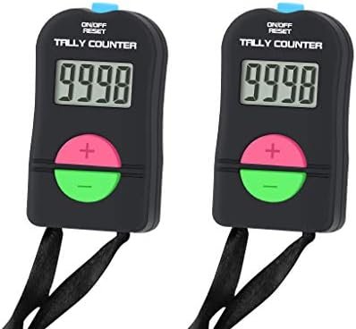 Pack of 2 Pieces, Digital Hand Tally Counter Small Golf Sports Counter, Electronic Add/Subtract Manual Clicker
