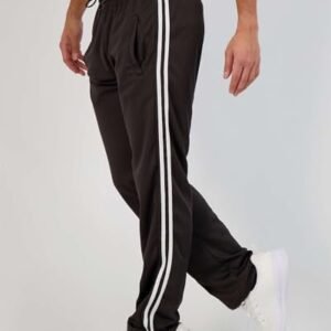 Real Essentials 3 Pack: Men’s Mesh Athletic Gym Workout Lounge Open Bottom Sweatpants with Pockets (Available in Big & Tall)