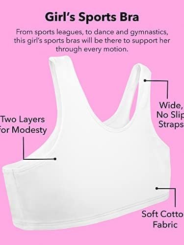 Fruit of the Loom Girls' Cotton Built-up Stretch Sports Bra - Image 2