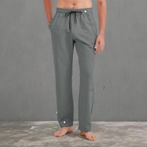 Idtswch 30/32/34/36/38/40 Long Inseam Mens Tall Sweatpants Open Bottom Joggers Athletic Yoga Pants with Pockets - Image 6