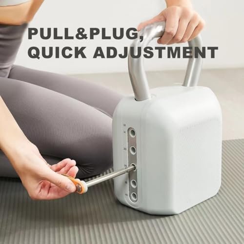 Adjustable Kettlebell Set,Quick Weight Change 8.5-40lb, Kettle Grip,Space-Saving Design for Home Gym Combo, Suitable for Strength Training - Image 3