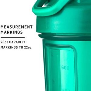 BlenderBottle Classic V2 Shaker Bottle Perfect for Protein Shakes and Pre Workout, 28-Ounce, Clear/Black