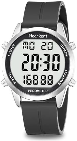Pedometer Watch for Walking for Senior No App Required with Steps Calories Counter and LCD Large Numbers