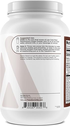 TransformHQ Meal Replacement Shake Powder 28 Servings (Chocolate Peanut Butter) - Gluten Free, Non-GMO - Image 3