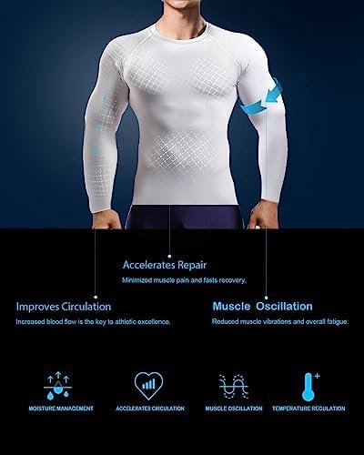 4/5 Pack Workout Compression Shirts Men Long/Short Sleeve Rash Guard Athletic Undershirt Gear T Shirt for Sports - Image 2