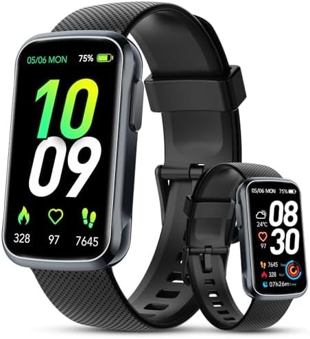 TIMU Fitness Tracker, Fitness Watch with 24/7 Heart Rate Monitor/Sleep Tracker, 20+ Sports Modes Step Calorie Counter Pedometer, IP68 Waterproof Activity Trackers and Smartwatches Android/iOS