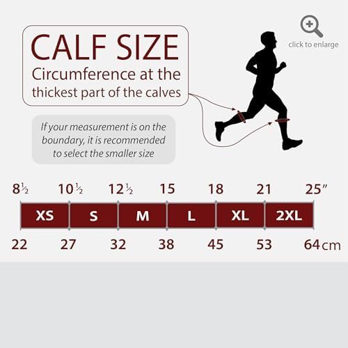 Rymora Calf Compression Sleeves Men Women - Leg Compression Sleeve Footless Socks - Shin Splint Relief Fitness Running - Image 2