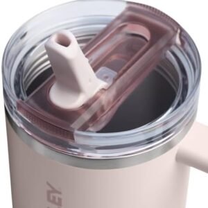 Stanley Quencher ProTour Flip Straw Tumbler with Leakproof Lid 30 oz | Built-In Straw & Handle | Cupholder Compatible for Travel | Insulated Stainless Steel Cup | BPA-Free | Rose Quartz