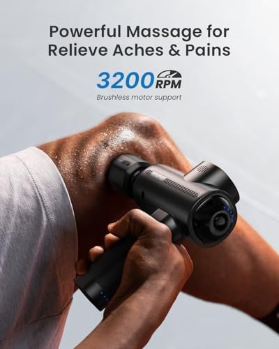 RENPHO Thermacool Massage Gun Deep Tissue with Heat and Cold Head, Mothers Day Gifts, FSA HSA Eligible, Handheld Muscle Massager with Carry Case, Body Masajeador for Men Women Athletes, Active - Image 5