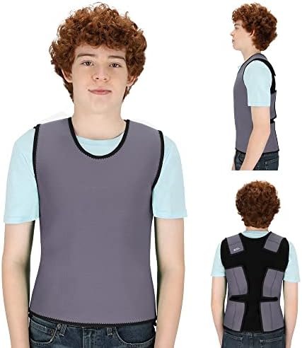 Special Supplies Sensory Compression Vest Deep Pressure Comfort (Grey, Large)