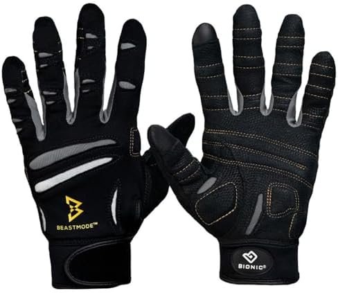 Bionic Women’s Beastmode Full Finger Gym Workout Gloves