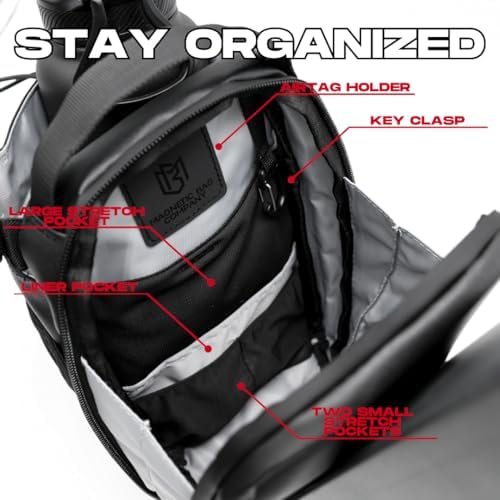 Magnetic Bottle Bag Sling Bag for Men and Women | Magnetic Gym Bag for Gym, Travel, Work, and Sports | Keep Your Items off the Dirty Gym Floor With Magnetic Attachment - Image 5