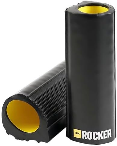TRX Training Rocker Myofascial Release Roller, Neck and Back Massage Roller for Muscles, Round Foam Roller for Stretching and Postworkout Use, 13 Inches