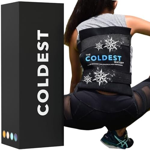 Coldest Ice Pack for Back Pain Relief – All Body Multipurpose Ice Pack for Lower Back Pain, Swelling, Bruises, Surgery, Cramps – Hot & Cold Therapy Large Ice Pack – Reusable & Adjustable Gel Ice Pack