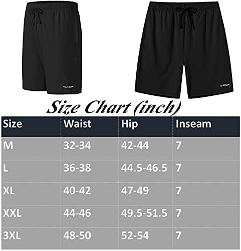 ZONBAILON Mens Drawstring Gym Shorts Deep Pockets 7 Inch Athletic Basketball Shorts Pack - Image 7